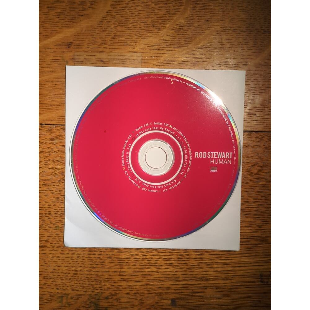Human by Rod Stewart CD Disc Only